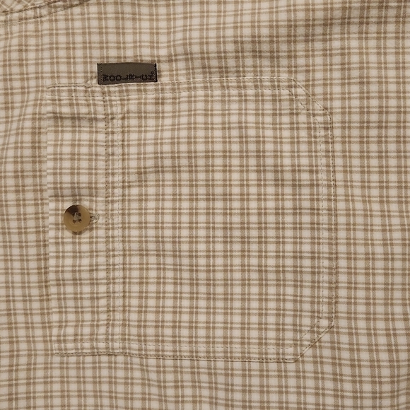 Woolrich Tan & White Plaid Button-Up Shirt - Picture 3 of 8